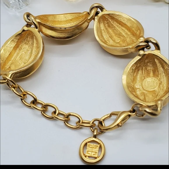 Vintage Givenchy Signed Rare Chunky Bracelet